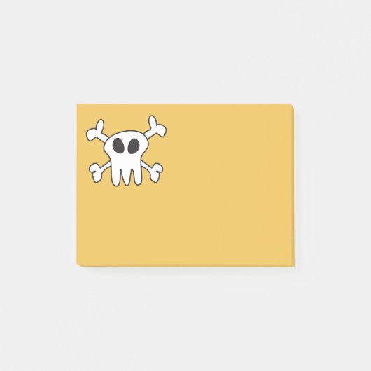 白黒スカル ポストイット (正面)