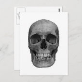 白黒スカル ポストカード (正面/裏面)