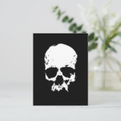 白黒スカル ポストカード (スタンド正面)