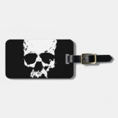 白黒スカル ラゲッジタグ (正面横)