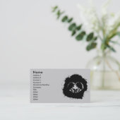 白黒スカル 名刺 (スタンド正面)