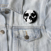 白黒スカル 缶バッジ (インサイチュ)