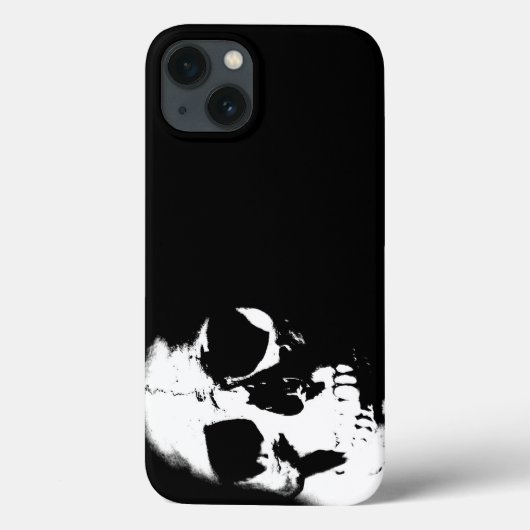白黒スカル Case-Mate iPhoneケース (裏面)