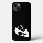 白黒スカル Case-Mate iPhoneケース (裏面)