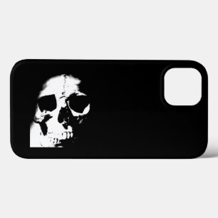 白黒スカル iPhone 13ケース