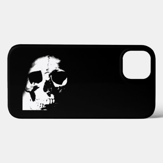 白黒スカル Case-Mate iPhoneケース (裏面 (横))