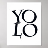 白黒スカンジタイポグラフィ感動的 ポスター (正面)