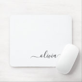 白黒スガーリークリプトのモノグラム名モダン マウスパッド (マウス)