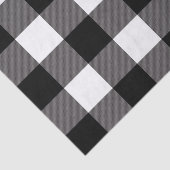 白黒スクウェア市松模様にバッファロープレイド 薄葉紙 (詳細)