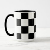 白黒スクエア柄コンボマグ 450ml マグカップ (左)