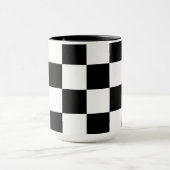 白黒スクエア柄コンボマグ 450ml マグカップ (中央)