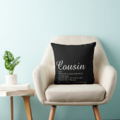 白黒スクリプエレガントトの従属定義 クッション (椅子)