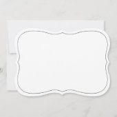 白黒スクリプエレガントトの結婚延期 セーブザデート (裏面)