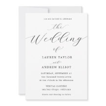 白黒スクリプエレガントトモダン結婚の