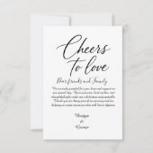 白黒スクリプエレガントト魅力的と写真 サンキューカード (裏面)