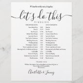 白黒スクリプトのスケジ結婚ュールタイムライン (正面)