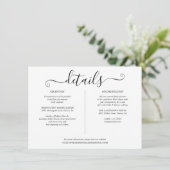 白黒スクリプトの結婚詳細情報 エンクロージャーカード (スタンド正面)