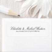 白黒スクリプトクリエイティブトレンディーエレガントファミリ ラベル (インサイチュ)