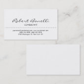 白黒スクリプトコンサルタントの名刺 名刺 (正面/裏面)