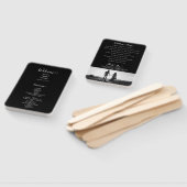 白黒スクリプトフォト結婚式 プログラム ハンドファン (組立なし)