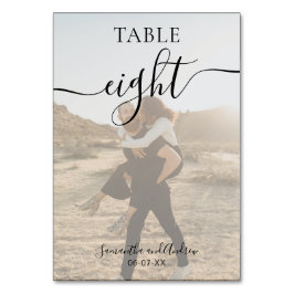 白黒スクリプト名フォト結婚ズ テーブルナンバー