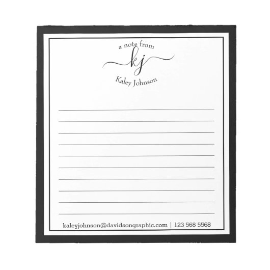 白黒スクリプト名 |メモ帳から ノートパッド (正面)