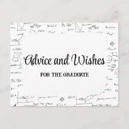 白黒スクリプト大学院アドバイスと希望 エンクロージャーカード