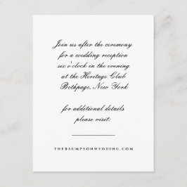 白黒スクリプト披露宴 エンクロージャーカード