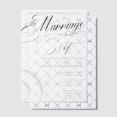 白黒スクリプフォーマルトエレガントタイポグラフィ ベラム紙招待状 (オフセット (招待状))