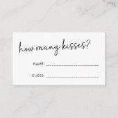 白黒スクリプミニマルト数キスゲーム エンクロージャーカード (正面)