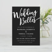 白黒スクリプモダントレズ結婚ビアン 招待状 (スタンド正面)