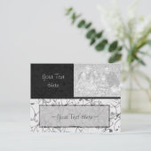 白黒スクロールフォトホルダー ポストカード (スタンド正面)