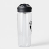 白黒スクールクラブチームカラーバレーボール ウォーターボトル (正面)