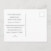 白黒スケッチハウスの新しい住所 案内ポストカード (裏面)