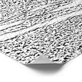 白黒スケッチフェンス ポスター (角)