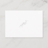 白黒スケッチフローラQRコー結婚ド エンクロージャーカード (裏面)