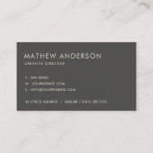 白黒スケッチ線ストライプのパターン 名刺 (裏面)