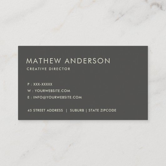 白黒スケッチ線ストライプのパターン 名刺 (裏面)