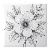 白黒スケッチ タイル