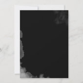 白黒スケルトンハローウィンパーティ招待状 招待状 (裏面)