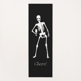 白黒スケルトンワインゴシックバチェロレッテ ヨガマット