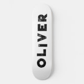 白黒スケートボード無地の色 スケートボード (正面)