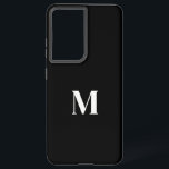 白黒スタイリッシュエレガント名前をカスタムするモノグラム SAMSUNG GALAXY S21 ULTRAケース<br><div class="desc">白黒の文字モノグラムの名前をカスタムするテンプレートでデザイン！好きなように色を変えてもいい。</div>