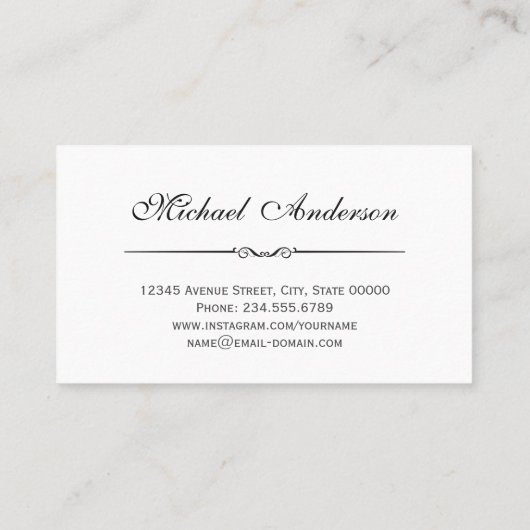 白黒スタイリッシュグラッドキャップ卒業式ネームカード コーリングカード (裏面)