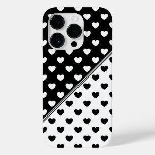 白黒スタイリッシュハートパターン Case-Mate iPhone 14 PROケース