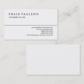 白黒スタイリッシュプロフェッショナル名刺 名刺 (正面/裏面)