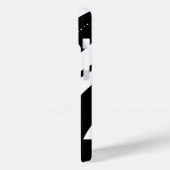 白黒スタイリッシュモノグラムモダン抽象芸術 Case-Mate iPhoneケース (裏面 / 左)