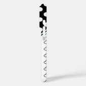 白黒スタイリッシュ水玉模様とハート Case-Mate iPhoneケース (裏面 / 左)