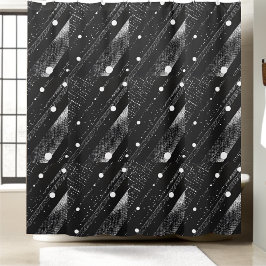 白黒スタイルシャワモダンーカーテン シャワーカーテン