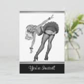 白黒スタイルピンアップガール19 招待状 (スタンド正面)